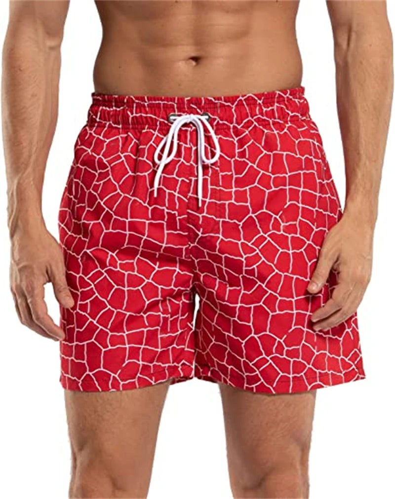Shorts Hombre Verano con Bolsillos | Pantaloneta Playa Surf Secado Rápido