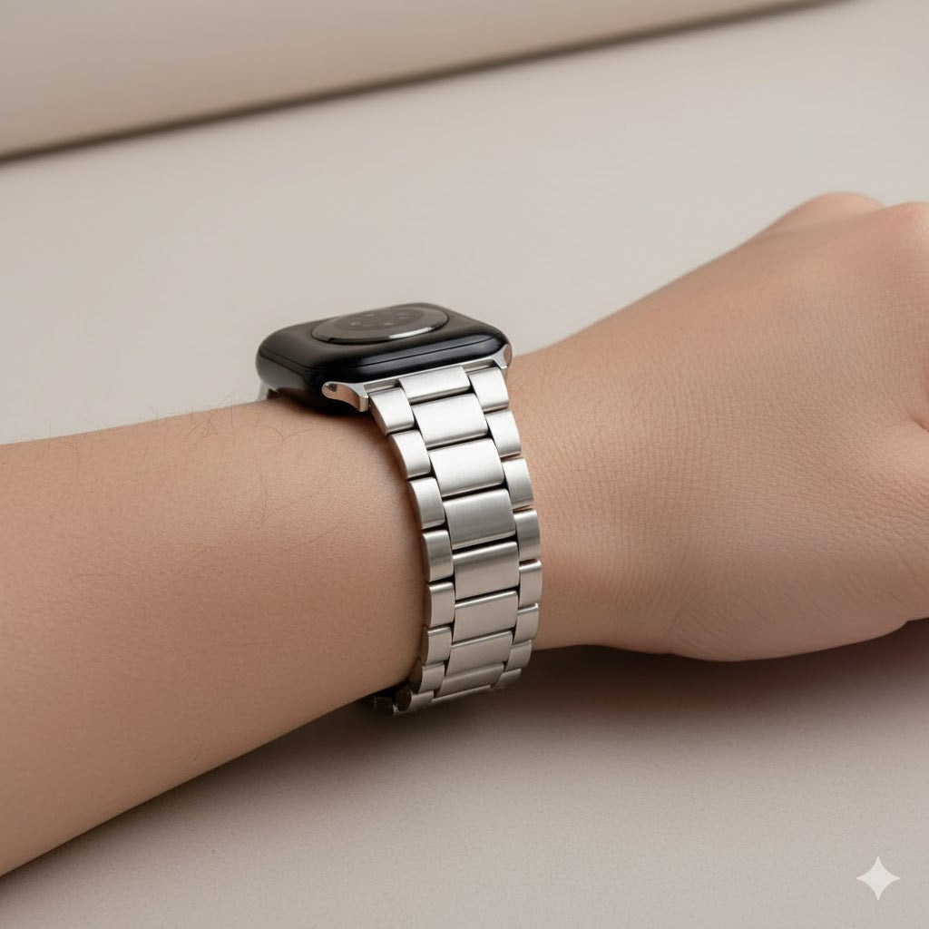 Stainless Steel Strap For Apple Watch Band 45mm Ultra 49mm 41mm 40mm 44mm Strap Metal Bracelet For Iwatch Series 9 10 46mm 42mm