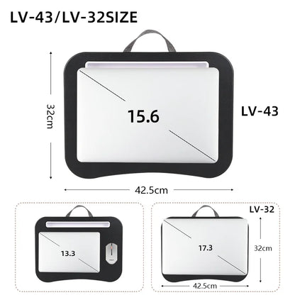 Mesa Multifuncional para Laptop MUMUCC – Bandeja Plegable con Cojín y Superficie Dura para Mouse