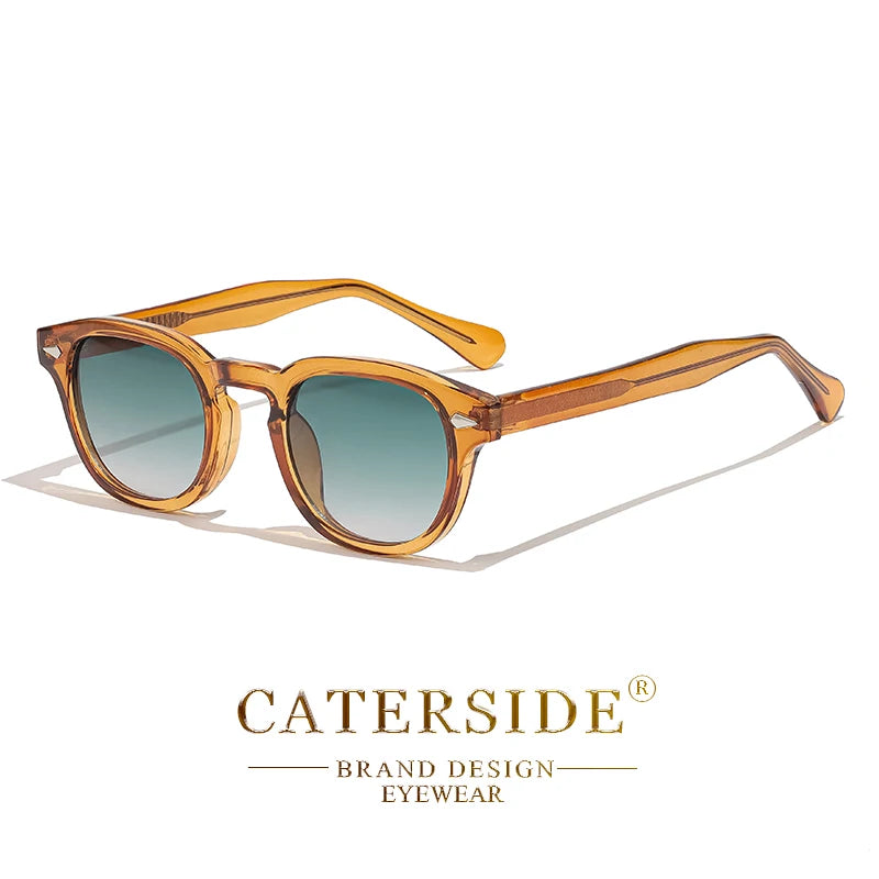 Gafas de Sol Retro Redondas CATERSIDE Unisex | Estilo Punk UV400 de Lujo