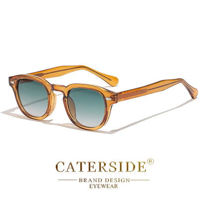 Gafas de Sol Retro Redondas CATERSIDE Unisex | Estilo Punk UV400 de Lujo