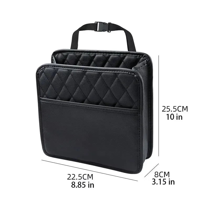 Organizador de Asiento Trasero para Coche | Caja de Almacenamiento Impermeable con Bolsillo para Teléfono y Accesorios