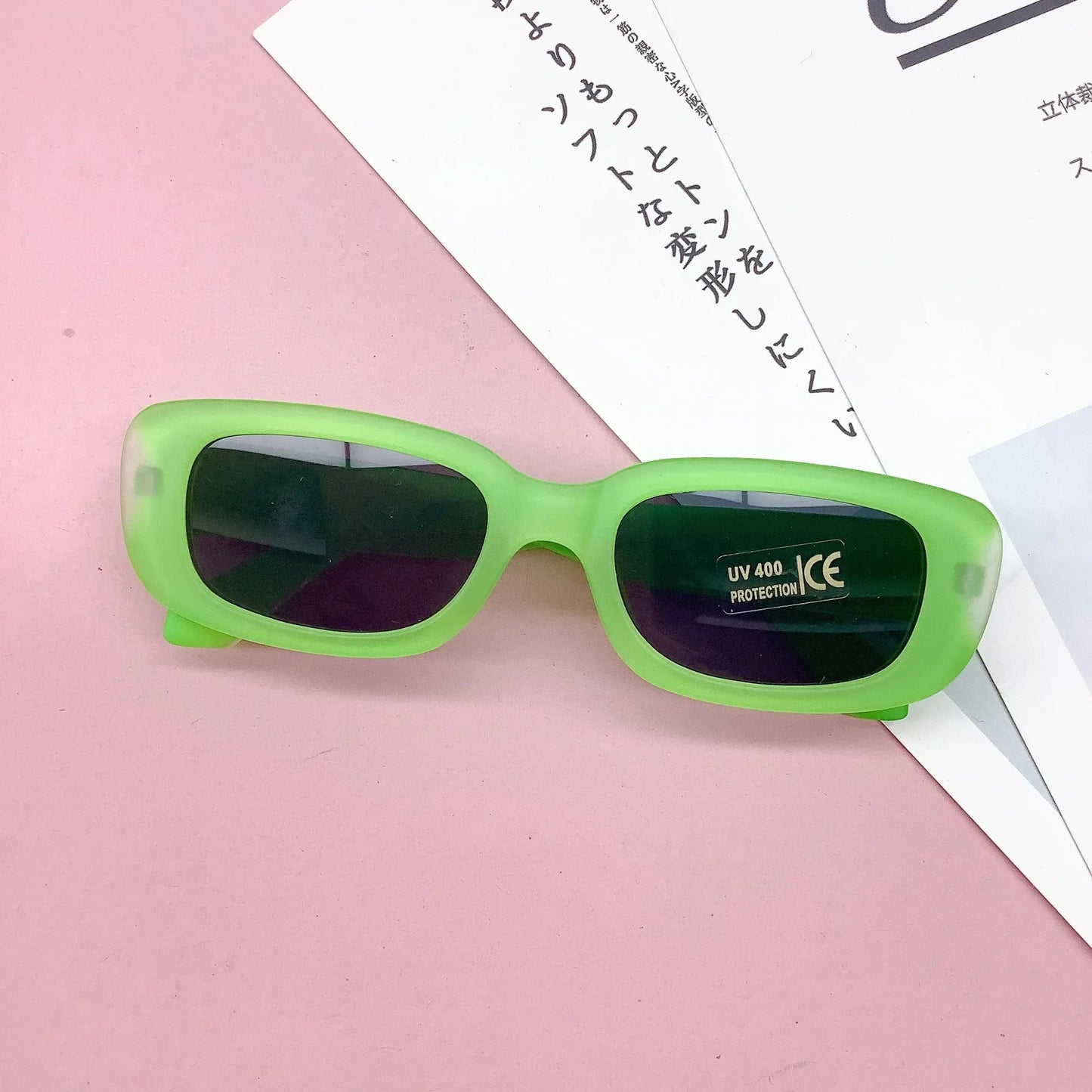 Gafas de Sol Rectangulares Vintage para Niños | Protección UV400 Niño Niña Moda Infantil