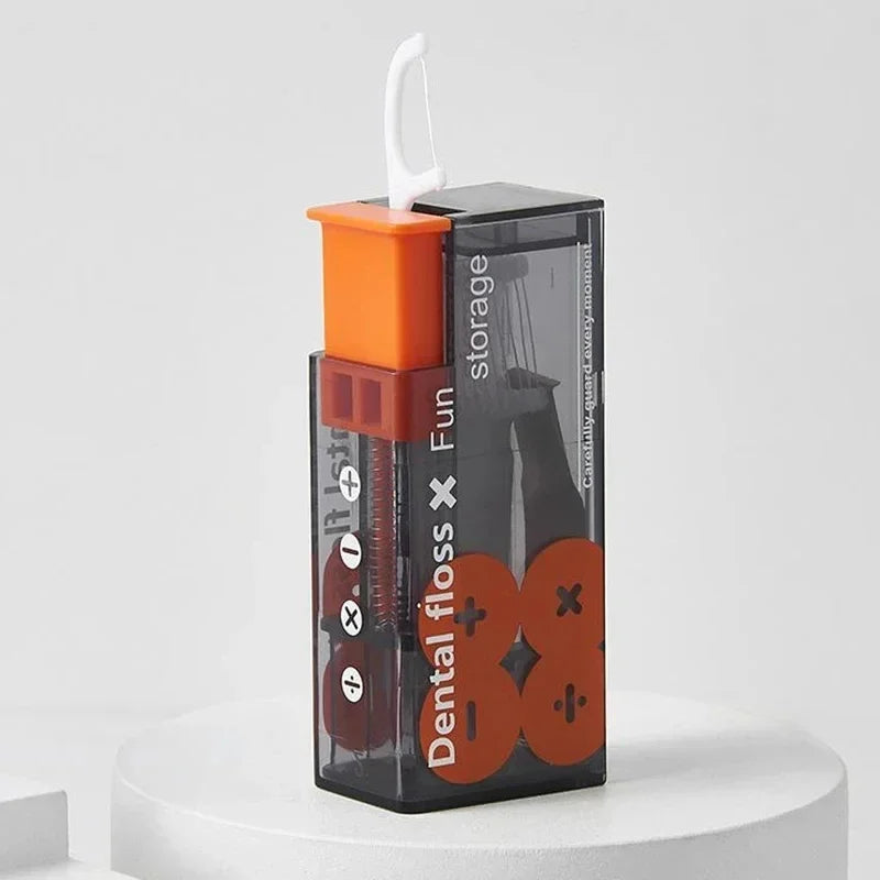 Dispensador Portátil de Hilo Dental | Incluye 10 Uds. | Organizador Automático con Expulsión Rápida | Higiene Bucal y Cuidado Oral