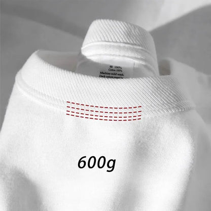Camiseta Oversize Heavyweight 600g | T-Shirt Unisex 100% Algodón Premium Verano