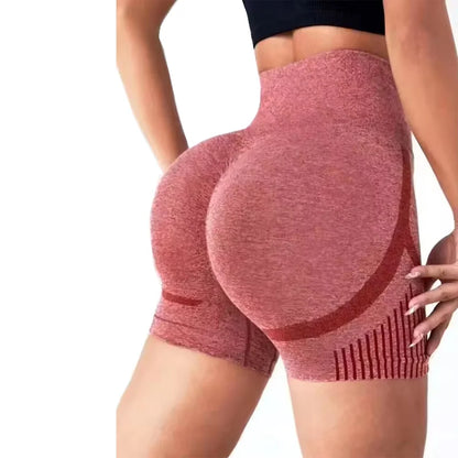 Shorts de Yoga Deportivos Mujer | Seamless Alta Elasticidad, Cintura Alta, Secado Rápido y Estilo Fitness Casual