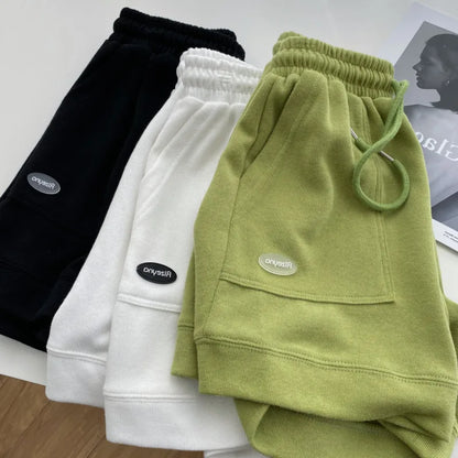 Shorts Mujer Anchos con Cordón | Cintura Alta Ajustable y Diseño Casual Deportivo