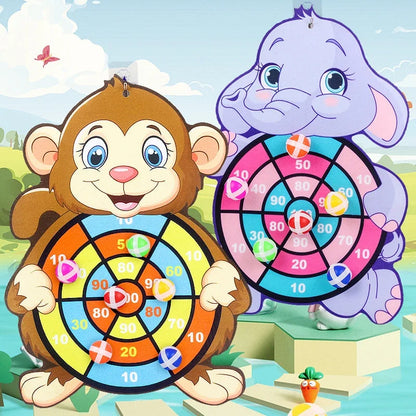 Juego Educativo Dardo Infantil con Pelotas Adhesivas – Tablero Montessori para Niños 3 a 7 Años