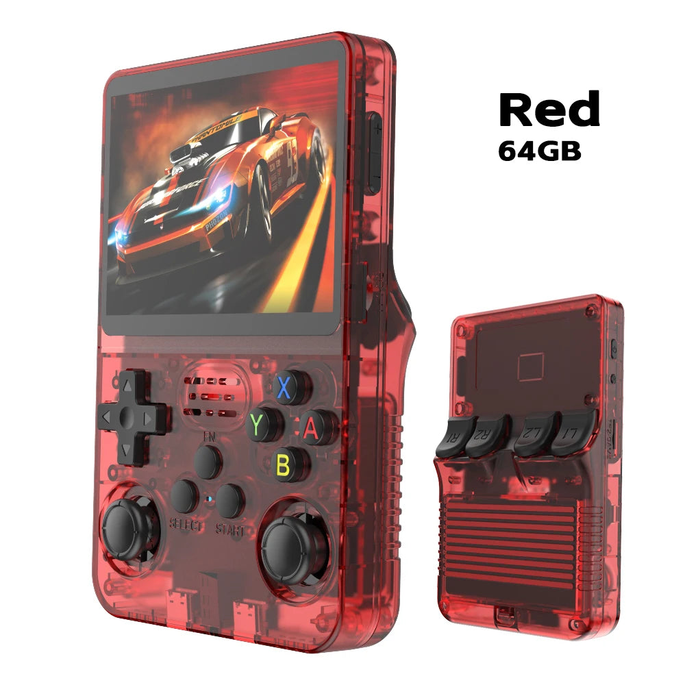 R36S Retro Handheld Game Console – Consola Portátil Linux 3.5” IPS con 64GB y 15000+ Juegos