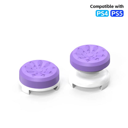 2Pcs Hand Grip Extenders Caps for PS4 PS5 Game Controller Gamepad Thumb Stick Grips High/Low Rise Covers For Playstation 4 5
