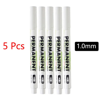 Set de Rotuladores Blancos Permanentes | Marcadores Impermeables para Dibujo, Bocetos, Graffiti y Manualidades