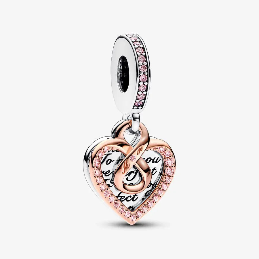 Charm flor margarita rosa de plata 925 – Colgante en forma de flor para pulsera tipo Pandora, joyería elegante para mujer