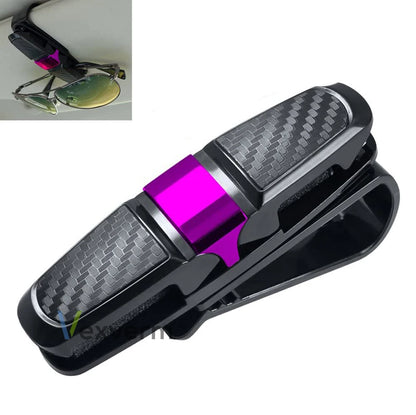 Soporte de Gafas para Coche | Clip de Visera Portátil para Gafas y Tarjetas ABS