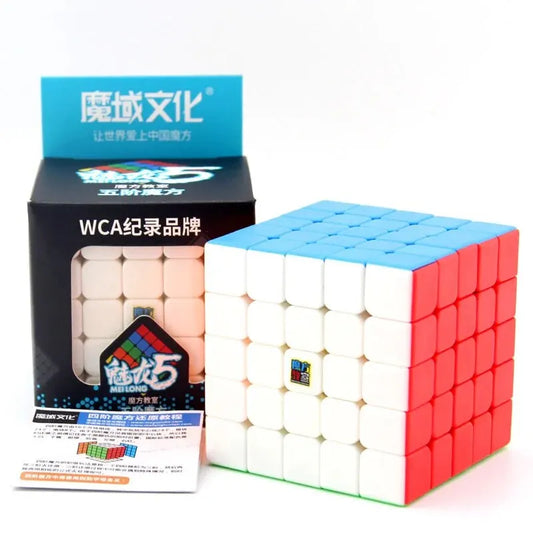 Cubo Mágico 5x5 Moyu Meilong Stickerless | Speed Cube Profesional Puzzle Anti-estrés