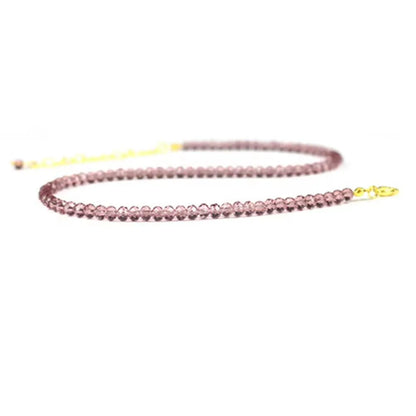 Collar Choker Corto con Cuentas Negras | Joyería Fina para Mujer | Gargantilla Elegante de Fiesta y Uso Diario
