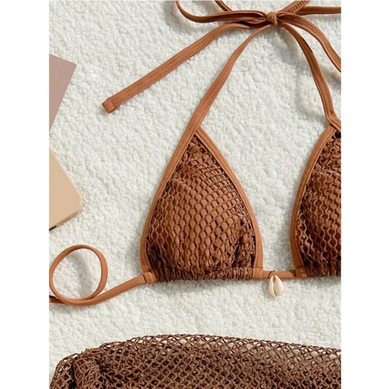 Bikini Mujer 2025 | 3 Piezas Sexy Brasileño Playa y Piscina