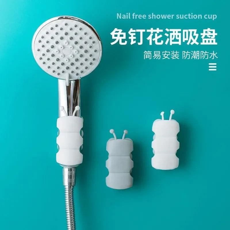 Soporte de Ducha con Ventosa – Portaducha de Baño Ajustable sin Taladro, Fijación Segura y Resistente