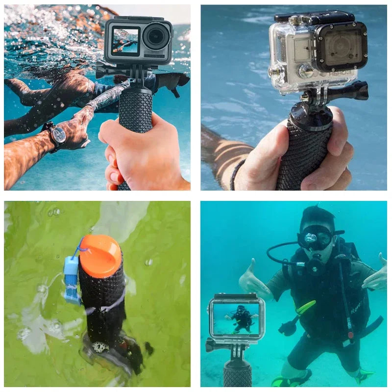 Flotador de mano para cámara deportiva – Mango flotante compatible con GoPro Hero 12/11/10/9/8/7, Xiaomi Yi, DJI Osmo y SJ4000