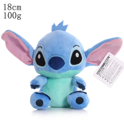 Peluche Stitch Disney 4/8 Pulgadas – Muñeco de Peluche Azul/Rosa | Juguete Anime Lilo & Stitch Regalo para Niños