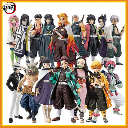 Hot Anime Demon Slayer Kimetsu no Yaiba Figure Kamado Tanjirou Action Figure Agatsuma Zenitsu Nezuko Warrior PVC Model Toys