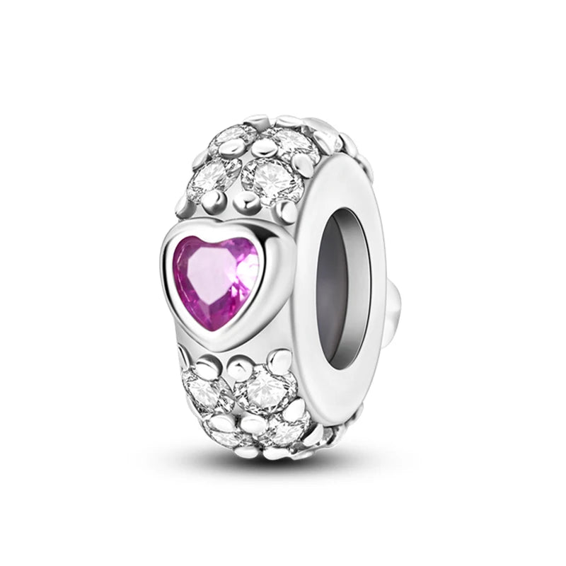 Charm de Plata 925 con Mariposa y Dragón – Abalorio Colorido con Zirconia Arcoíris para Pulseras DIY