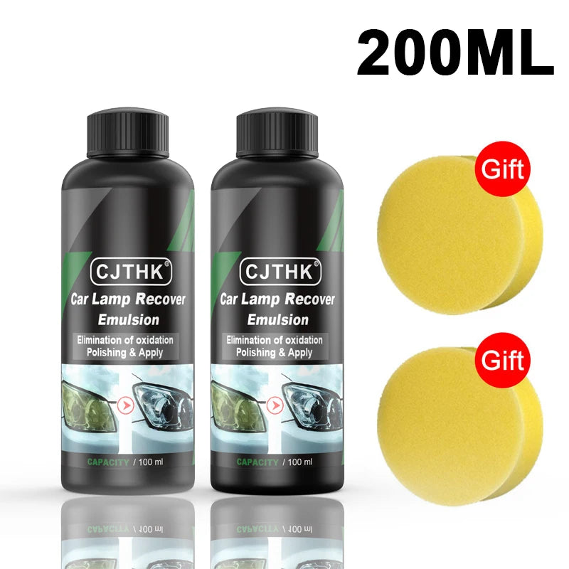 Kit Restauración de Faros Coche 30ml-300ml | Pulimento Eliminador de Rayones, Amarillamiento y Oxidación | Líquido Pulidor Lentes
