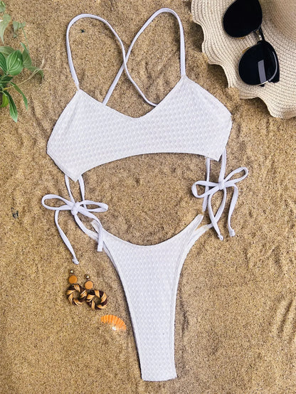 Traje de Baño Entero Mujer | Hollow Tie Halter Backless Playa