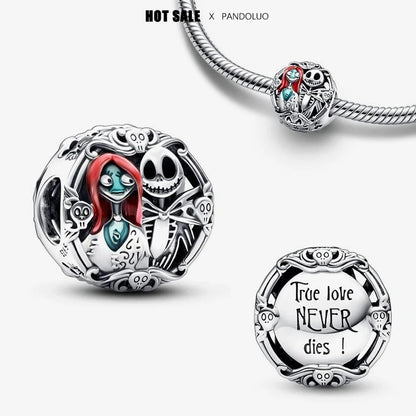 Collar, Aretes y Charm Disney Stitch | Compatible Pandora Pulsera Mujer DIY