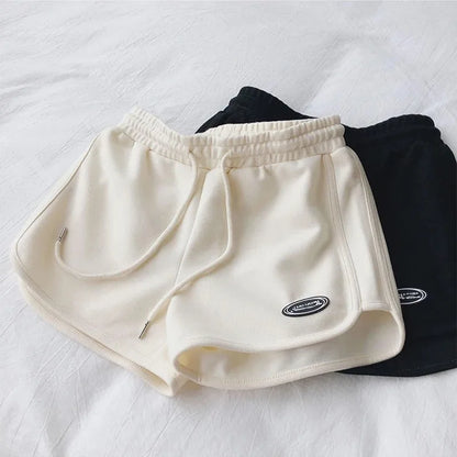 Shorts Deportivos Mujer Verano | Pantalones Cortos Cintura Alta con Cordón Casual Yoga Running