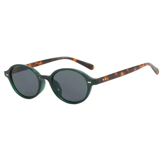 Gafas de Sol Ovaladas Retro con Remaches | Hombre Mujer Estilo Lujo UV400