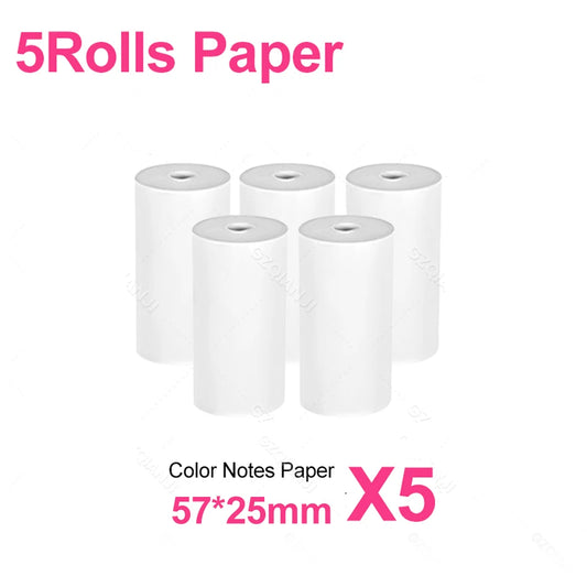 Mini Impresora Térmica Portátil 58mm Bluetooth para iOS y Android – Impresión de Fotos, Etiquetas y Notas sin Tinta