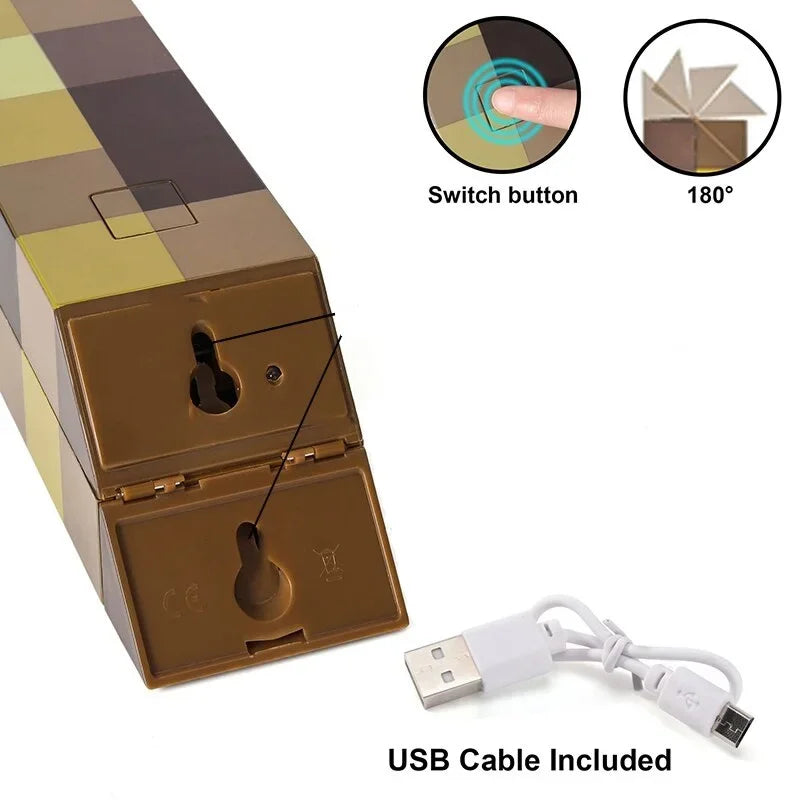 Torch LED Lamp Potion Bottle Light USB Rechargeable Night Light Kids Xmas Gift Table Lamp Living Room Bedroom Decoration