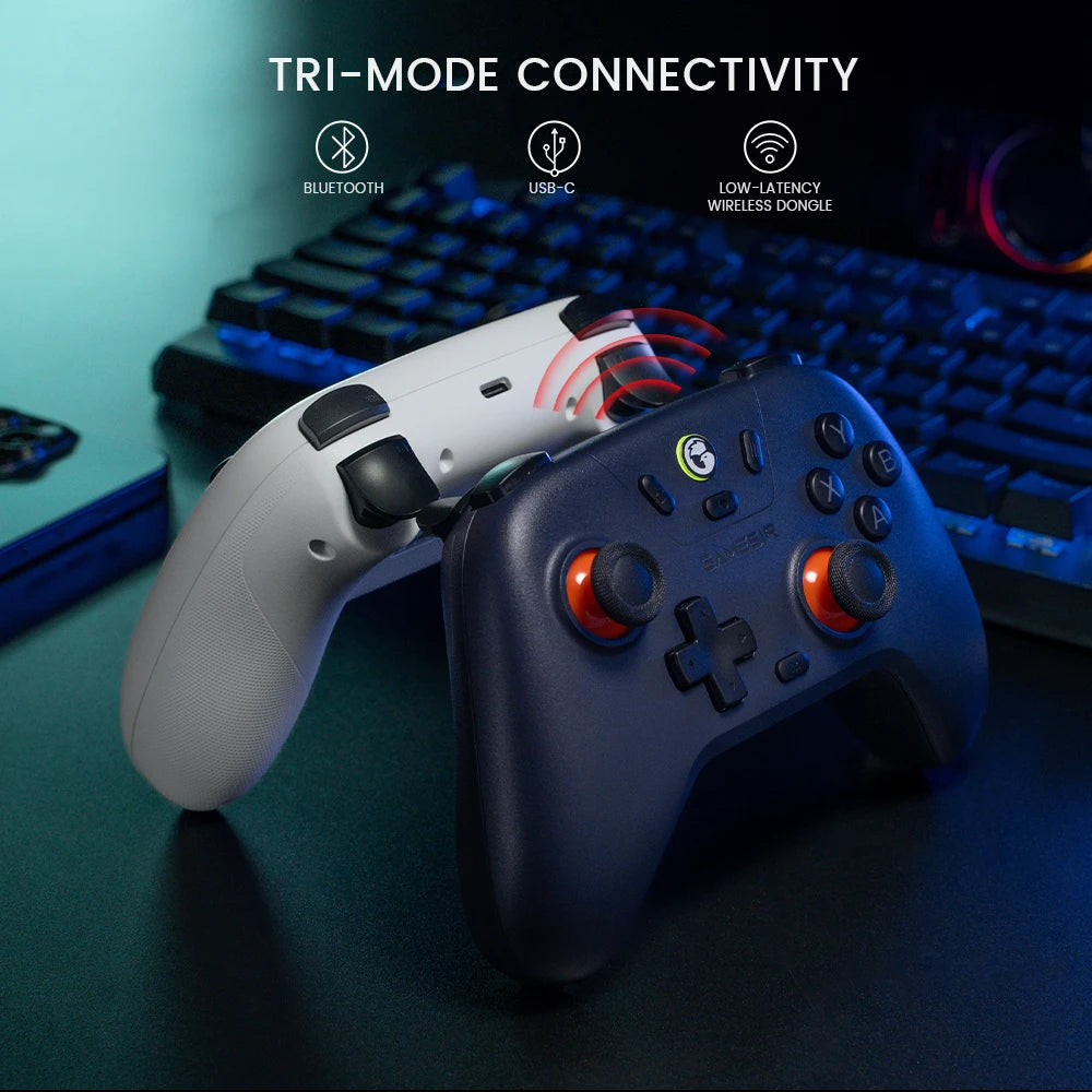 GameSir T4 Nova Lite | Gamepad Inalámbrico Multiplataforma con Sticks Hall Effect, Turbo 20Hz y Vibración – Compatible con Switch, PC, Steam, Android e iOS