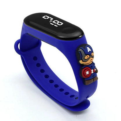 Reloj Infantil Marvel para Niños – Reloj Digital LED Impermeable con Diseño de Superhéroes