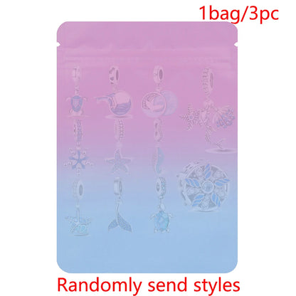 Charm sorpresa de plata 925 estilo estrella y corazón – Bolsa sorpresa random para pulsera DIY mujer