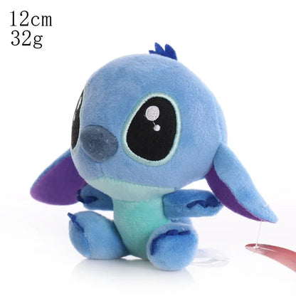 Peluche Stitch Disney 4/8 Pulgadas – Muñeco de Peluche Azul/Rosa | Juguete Anime Lilo & Stitch Regalo para Niños