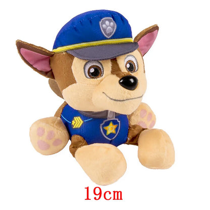 Peluche Perro Patrulla Canina 19cm – Muñeco Chase Rock de Dibujos Animados, Figura Infantil de Regalo Navidad