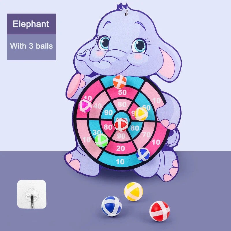 Juego Educativo Dardo Infantil con Pelotas Adhesivas – Tablero Montessori para Niños 3 a 7 Años