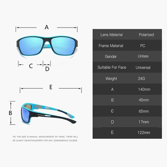 Gafas de Sol Deportivas Polarizadas con Cadena | Unisex Retro UV400 para Ciclismo, Pesca y Escalada
