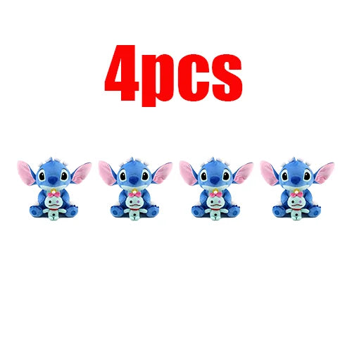 Peluche Stitch Disney 4/8 Pulgadas – Muñeco de Peluche Azul/Rosa | Juguete Anime Lilo & Stitch Regalo para Niños