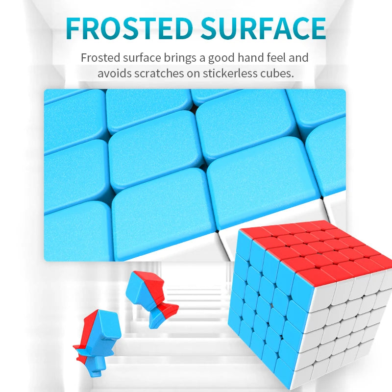 Cubo Mágico 5x5 Moyu Meilong Stickerless | Speed Cube Profesional Puzzle Anti-estrés