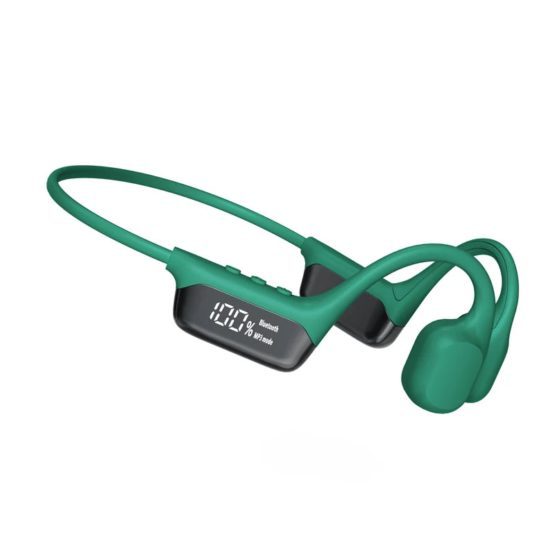Auriculares de conducción ósea S10 Bluetooth 5.4 – Inalámbricos, impermeables IPX8, con MP3 y 32GB