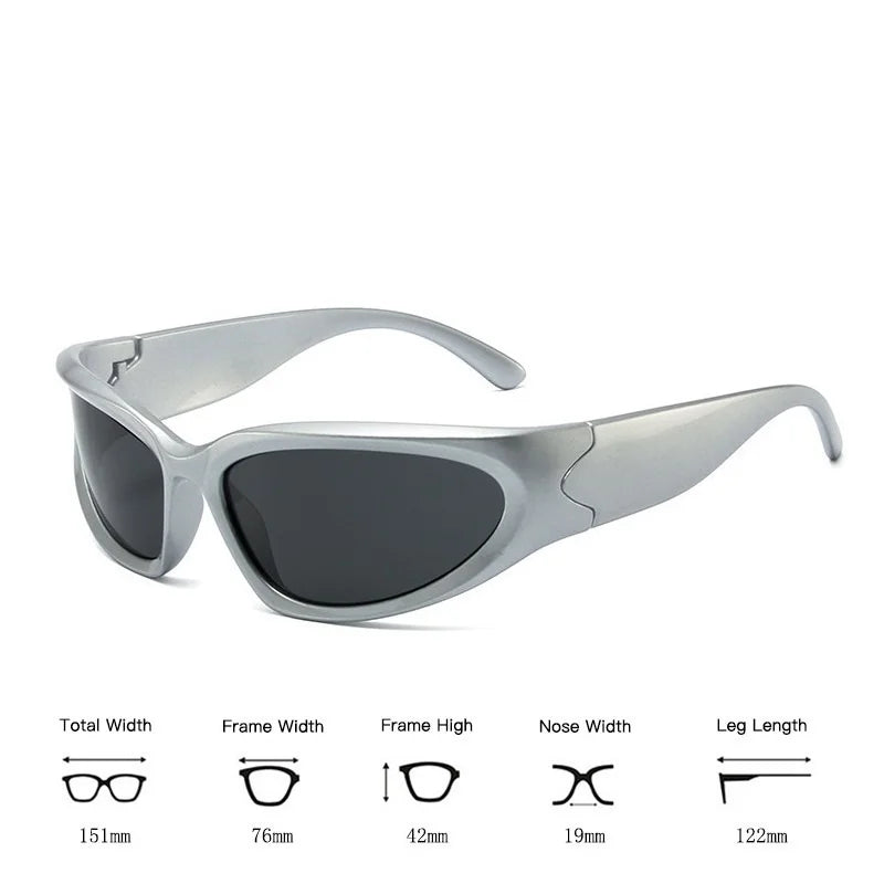 Gafas de Sol Deportivas Y2K Punk Unisex | Vintage Shades UV400 de Lujo Estilo Streetwear