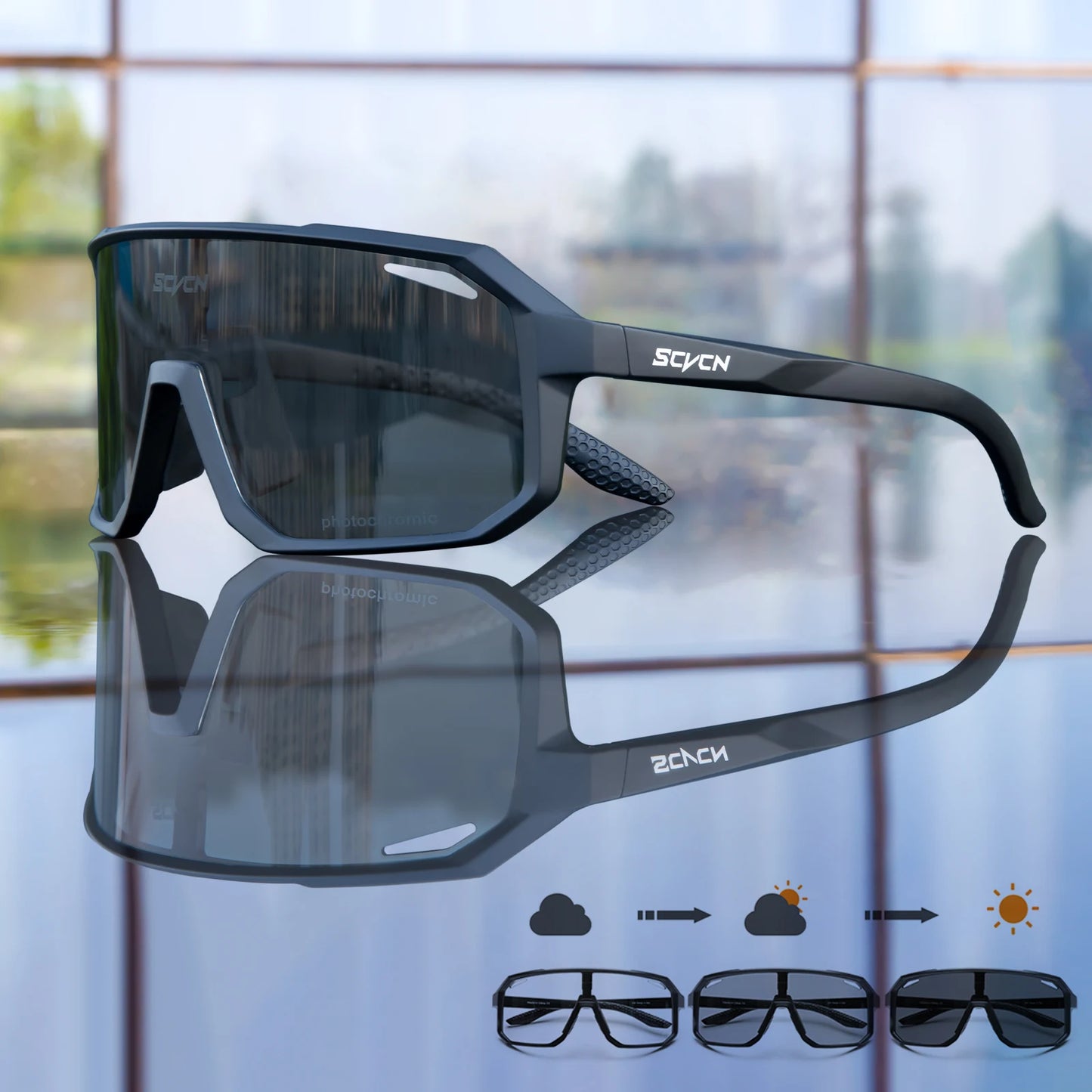 Gafas de Ciclismo SCVCN HOT MTB | Gafas Deportivas Unisex con Protección UV400 | Running, Conducción, Bicicleta y Outdoor
