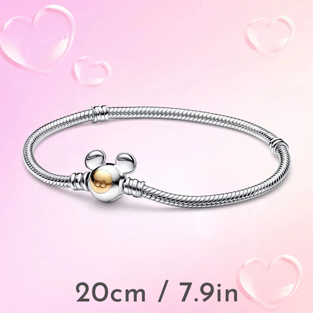 Charm Disney 100 Aniversario | Dije Colgante Compatible con Pulseras Pandora