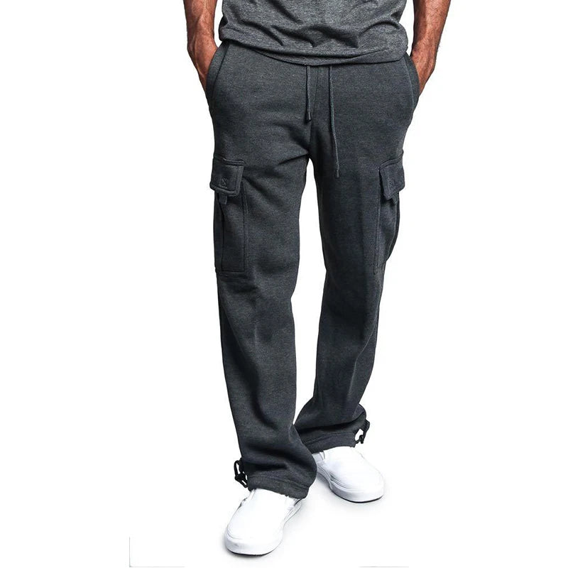 Pantalón Jogger Hombre Oversize | Sweatpants Deportivos Streetwear con Múltiples Bolsillos
