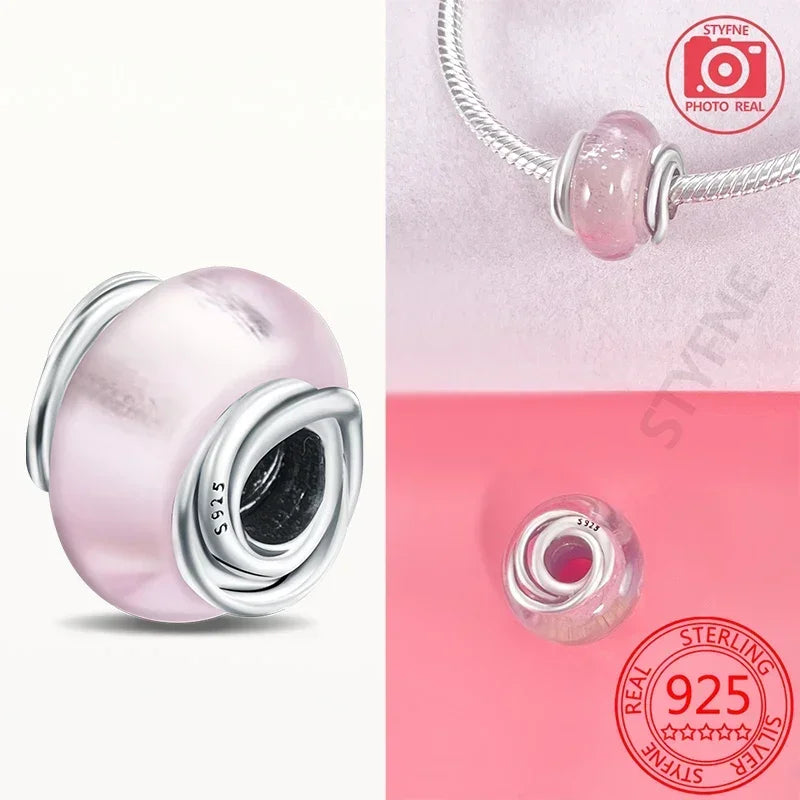 Cuenta Murano en Plata 925 | Beads de Vidrio de Colores para Pulsera Pandora Original