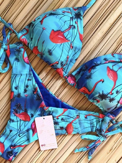RUOTONGSEPT Bikini Estampado Mujer 2022 | Bandage Brasileño 2 Piezas
