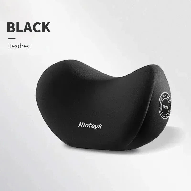 Cojín de Cuello y Lumbar para Coche con Espuma Viscoelástica | Almohada Ergonómica de Respaldo y Reposacabezas