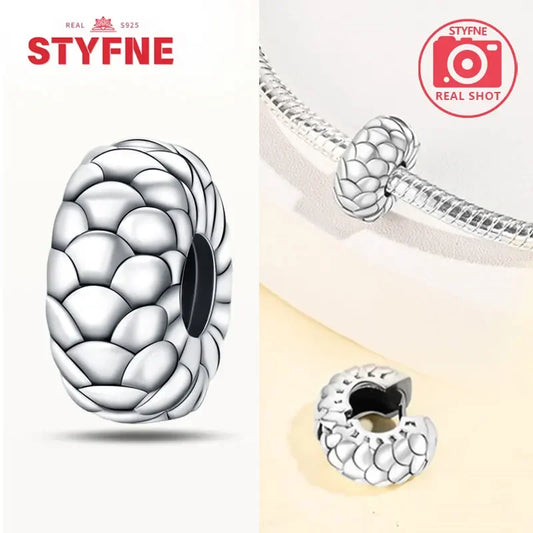 Charm dragón chino y gato de la suerte en plata 925 – Abalorios clásicos para pulsera tipo Pandora, joyería DIY para mujer